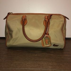Olive dooney and bourke purse with hot pink inside